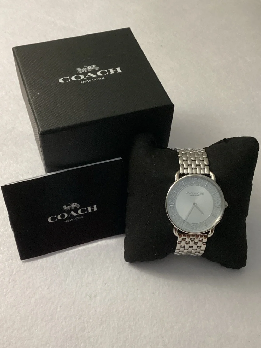 Coach Women's Silver Elliot Stainless Steel Watch 36mm